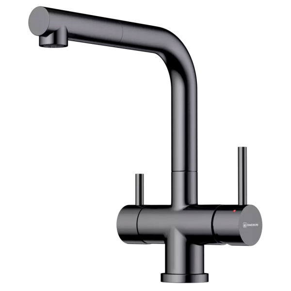 Смеситель для питьевой воды Omoikiri Takamatsu-S Gm вороненая сталь 4994564 (детальная фотография)