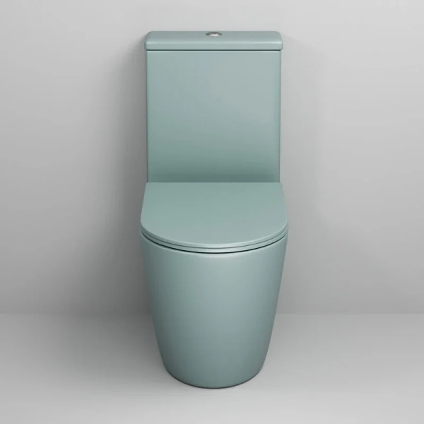 Унитаз компакт Grossman Color мятный матовый GR-4480MNMS (детальная фотография), цветные