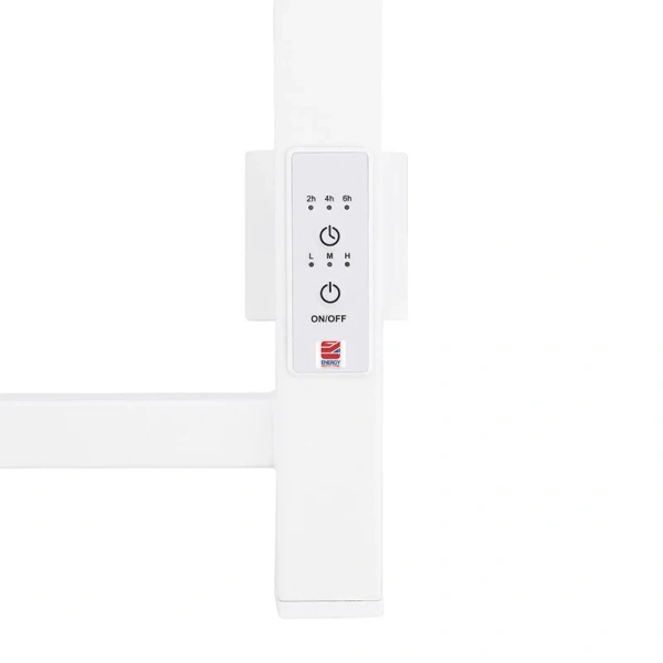 Полотенцесушитель электрический Energy Cube 40x90 см белый матовый EETR0CUBE09040R903M (детальная фотография), лесенка, вертикальные