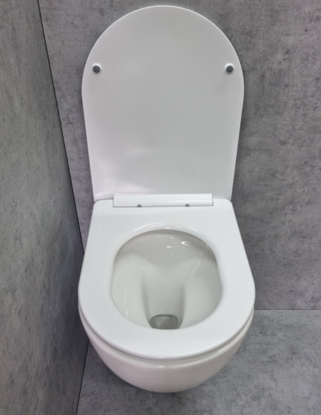 Унитаз подвесной Ceramalux N белый TR2196 (детальная фотография), белые