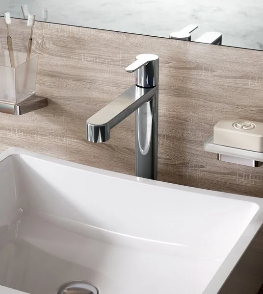 Смеситель для раковины Ravak Puri высокий X070114 (детальная фотография), однорычажные, двухрычажные