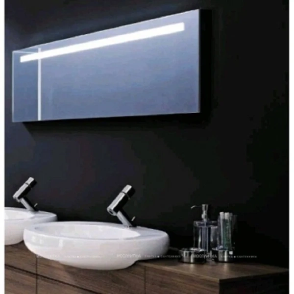 Зеркало с подсветкой Laufen Ilbagnoalessi one 120 см с подогревом 4.4843.1.097.200.1 (детальная фотография), современные, hi-tech