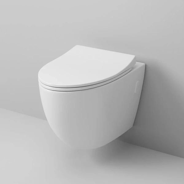 Унитаз подвесной Grossman безободковый GR-4451S (детальная фотография), современные, hi-tech, круглые