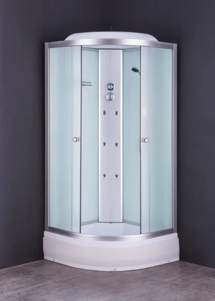 Душевая кабина Niagara Classic 90x90 см средний поддон 33011424G (детальная фотография), полукруглые, четверть круга