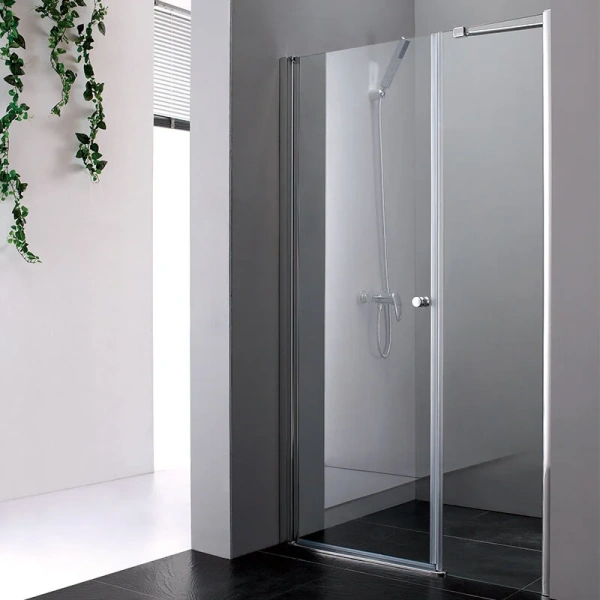 Душевая дверь в нишу Cezares Elena 90 см стекло прозрачное ELENA-W-B-11-30+60-C-Cr (детальная фотография)