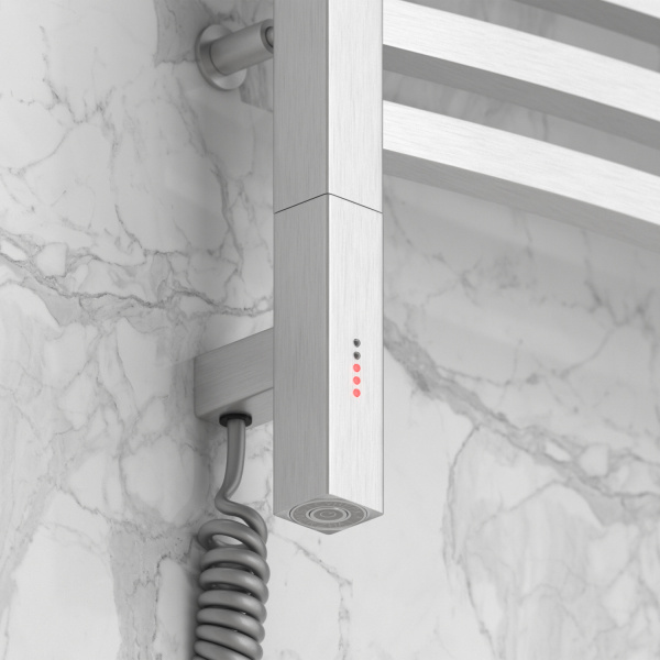 Полотенцесушитель электрический Сунержа Аркус 3.0 50x80 см левый, другие цветовые решения RAL-5704-8050 (детальная фотография), современные, hi-tech