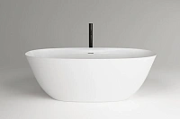 Ванна из искусственного камня Plumberia Selection Seta, 170 х 75 см, белый матовый, SETA 170BO