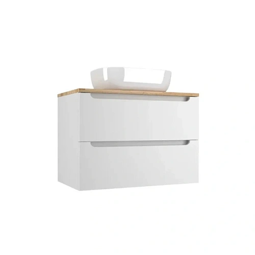 Тумба под раковину подвесная Style Line Бали 80 см белая - фото 1