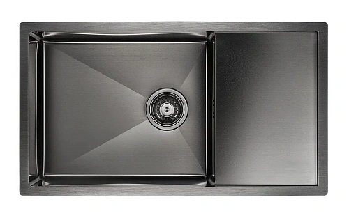 Мойка для кухни Paulmark Wing 78 вороненая сталь - фото 2