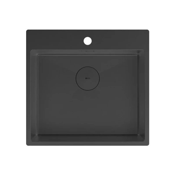 Мойка для кухни Lemark Janga 54 см чёрный матовый 9932112 (детальная фотография)