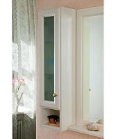 Шкаф для ванной, петли слева, цвет слоновая кость матовый, фурнитура золото, La Beaute Michel