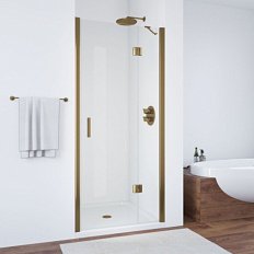 Душевая дверь профиль бронза стекло прозрачное Vegas-glass