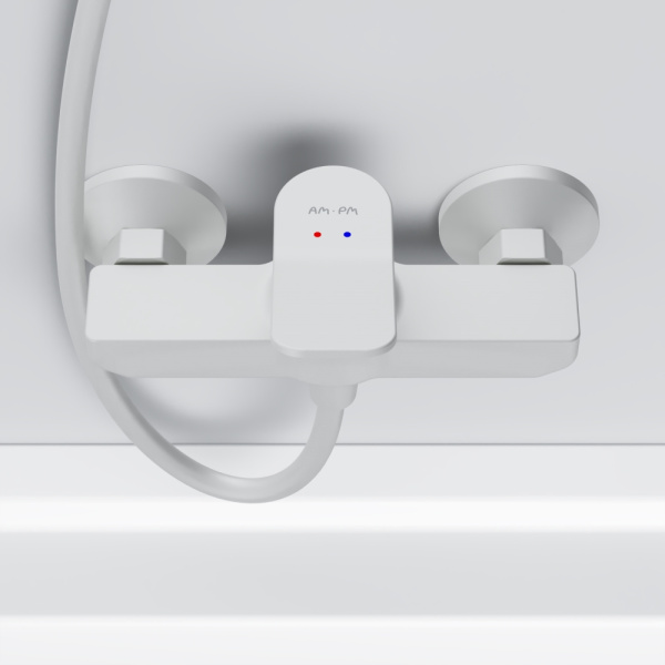 Смеситель для душа Am.Pm X-Joy белый F85A20033 (детальная фотография), белые