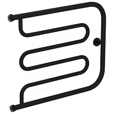 Полотенцесушитель водяной Сунержа Лира+ 65х50 см черный матовый