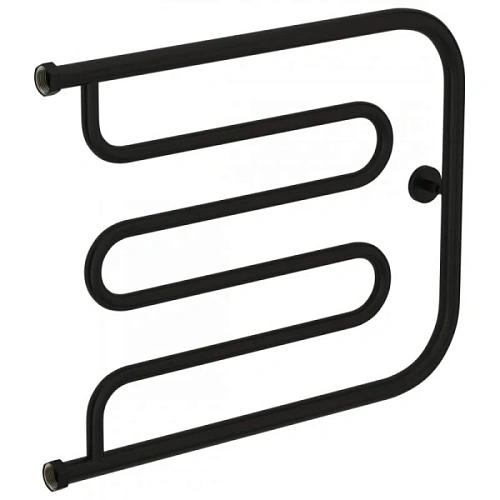 Полотенцесушитель водяной Сунержа Лира+ 65х50 см черный матовый - фото 4