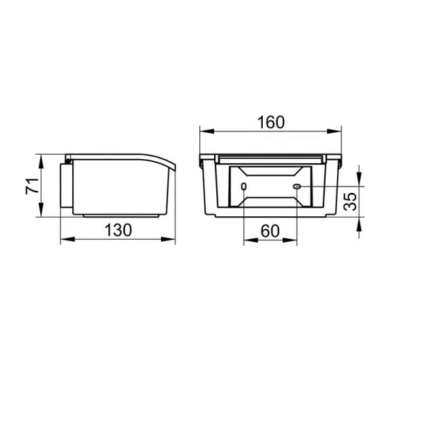 Контейнер для салфеток Keuco Elegance 11667 11667 013000 (детальная фотография), современные, hi-tech