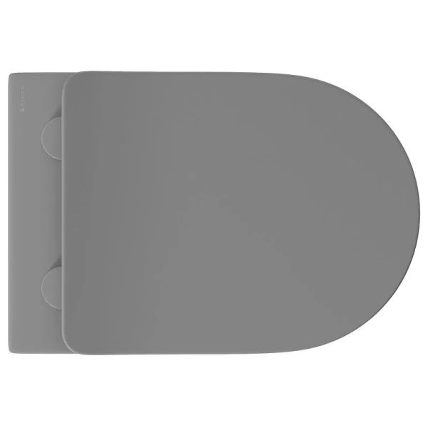 Унитаз подвесной Aqueduto CONE серый матовый CON0130 (детальная фотография), без бачка, со скрытым бачком