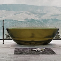 Ванна из полиэфирной смолы Abber Kristall 180x85 см оливковая