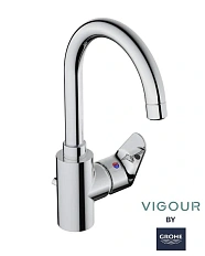Смеситель для раковины GROHE Vigour Clivia корпус высокий 75140526