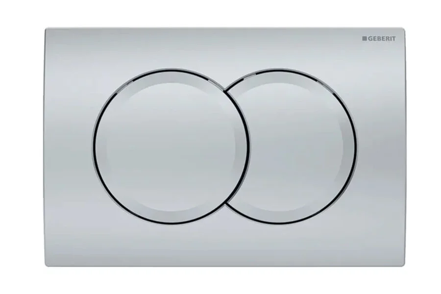 Клавиша смыва Geberit Delta 01 хром матовый 115.107.46.1 (детальная фотография)
