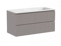 Тумба под раковину подвесная Sancos Snob T 100 см правая, doha soft