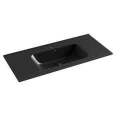 Раковина Sancos Element 101 см черная матовая