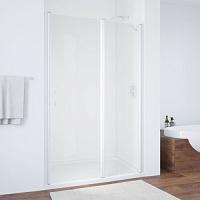 Душевая дверь профиль белый стекло прозрачное Vegas-glass