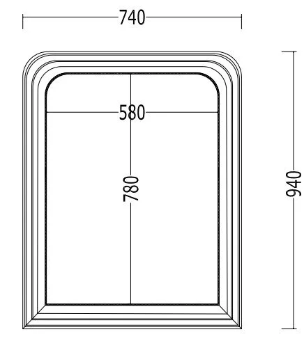 Зеркало для ванной Devon&Devon Madame FLMADAME (детальная фотография), по запросу
