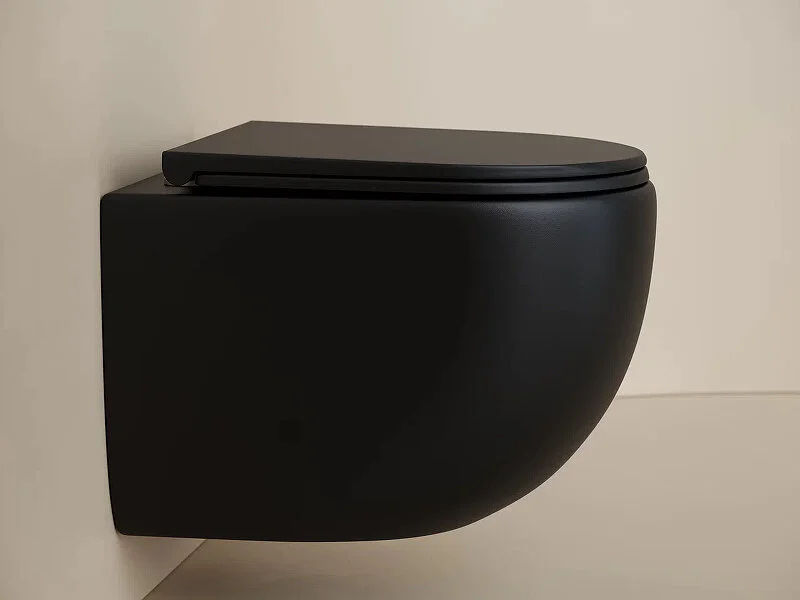 Унитаз подвесной Ceramica Nova Up черный CN4007MB (детальная фотография), современные, hi-tech, круглые