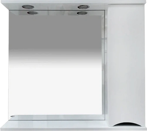 Зеркальный шкаф с подсветкой Misty Элвис 85 см правый - фото 1