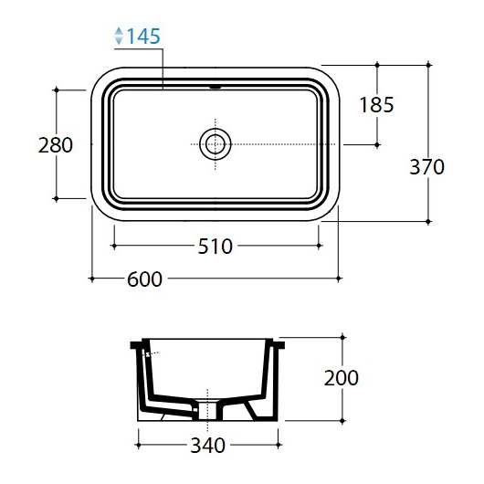 Схема (детальная фотография), встраиваемые (в столешницу)