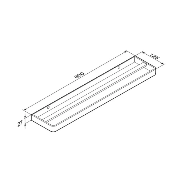 Полотенцедержатель Damixa Jupiter двойной DA77346400 (детальная фотография), современные, hi-tech