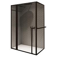 Душевой уголок черный Riho Grid GD203 120x100 см