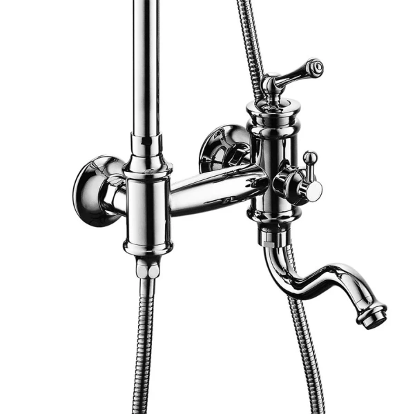 Душевая стойка Timo Adelia хром SX-6010/00 (детальная фотография), с тропическим душем