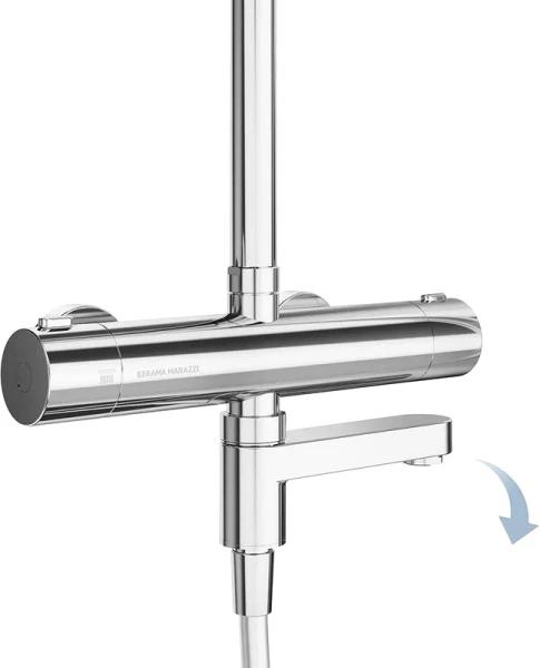 Душевая стойка Kerama Marazzi Fonte хром FO.302.KM.CR (детальная фотография), в наличии