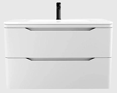 Тумба под раковину подвесная Style Line Марелла Люкс Plus 90 см белый матовый антискрейтч