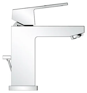 Смеситель для раковины Grohe Eurocube 2339000E (детальная фотография), современные, hi-tech