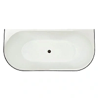 Ванна акриловая Royal Bath Nero RB611902BL-BL, 150 x 75 см, цвет белый/черный
