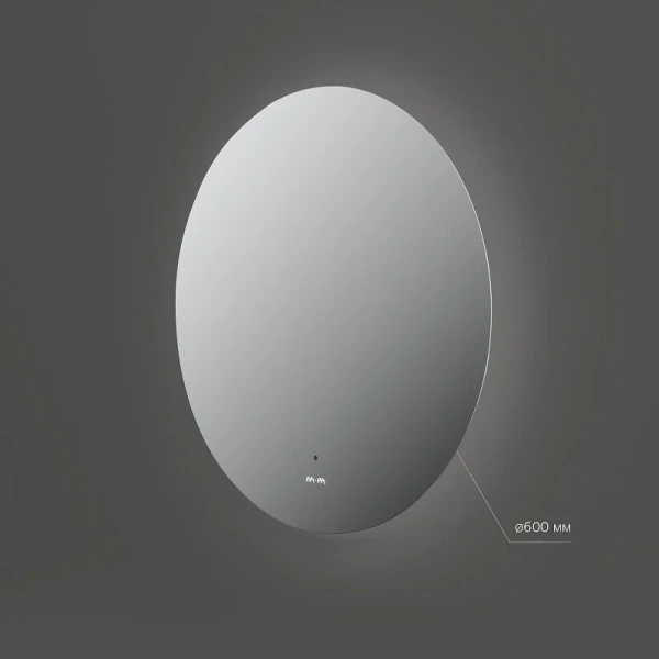Зеркало с подсветкой Am.Pm X-Joy 60 см сенсорный выключатель Touchless M85MOX40601S (детальная фотография), современные, hi-tech