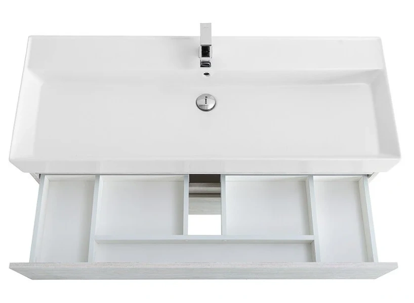 Тумба под раковину подвесная Cezares Molveno 120 см legno bianco MOLVENO 46-120-2C-SO-LB (детальная фотография), под дерево