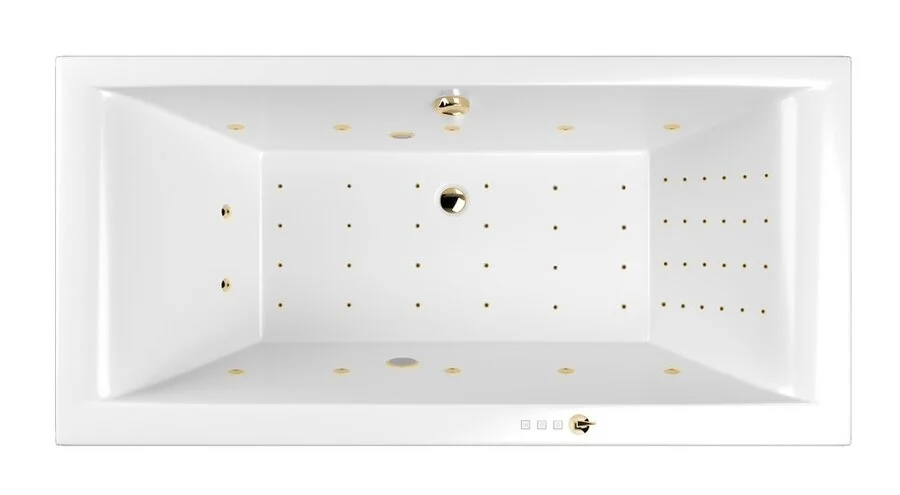 Ванна гидромассажная Whitecross Savia Duo 170 x 80 см, NANO, золото, белый, 0103.170080.100.NANO.GL (детальная фотография)
