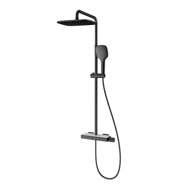 Душевая стойка Black&White Universe черная матовая 5010ВUK (детальная фотография)