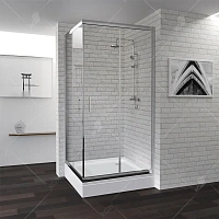 Душевой уголок RGW Passage PA-31 100х100 см профиль хром
