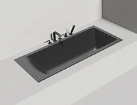 Ванна из искусственного камня Salini Cascata 170х75 см белый матовый