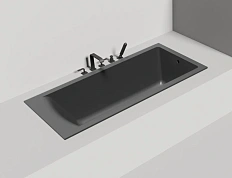 Ванна из искусственного камня Salini Cascata 170х75 см белый матовый