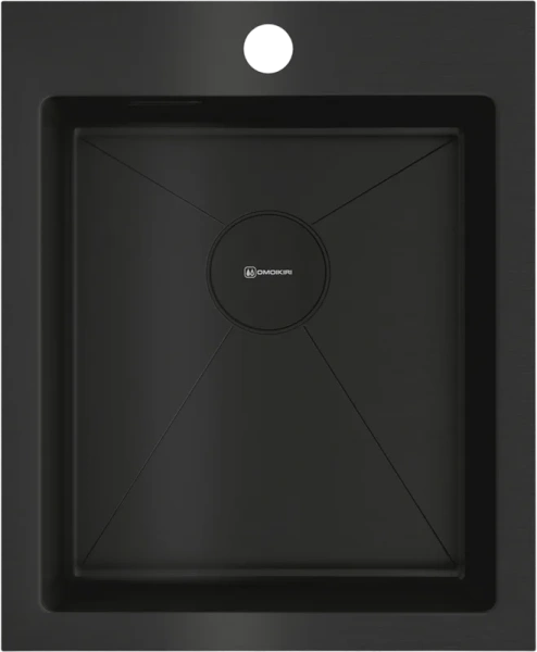Мойка для кухни Omoikiri Akisame 41-GB 41 см графит 4997011 (детальная фотография)