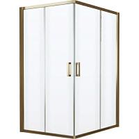 Душевой уголок профиль бронза стекло прозрачное Vegas-glass