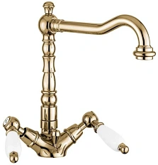Смеситель для раковины, бронза, Emmevi Deco Ceramic
