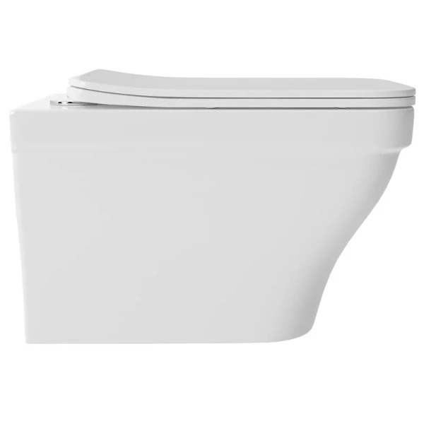 Унитаз подвесной Aqueduto ESTETA белый глянцевый EST0110 (детальная фотография), фарфор, керамика