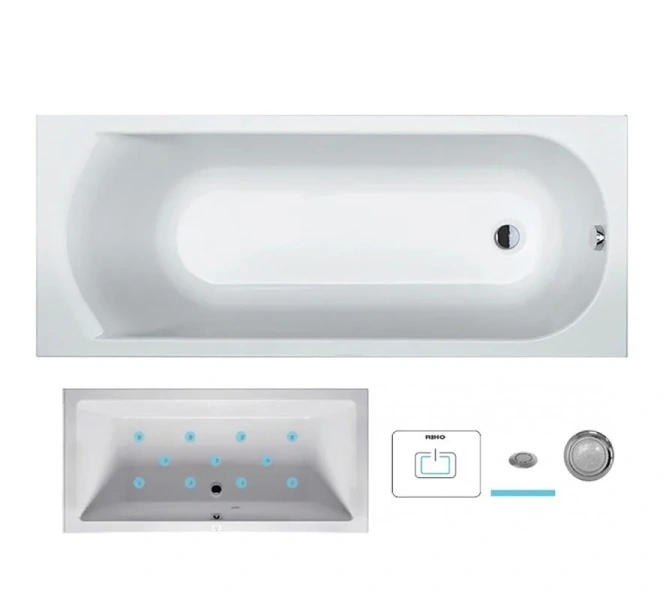 Ванна гидромассажная Riho Miami 180 x 80 см, AIR BB6400500000000_AIR (детальная фотография)